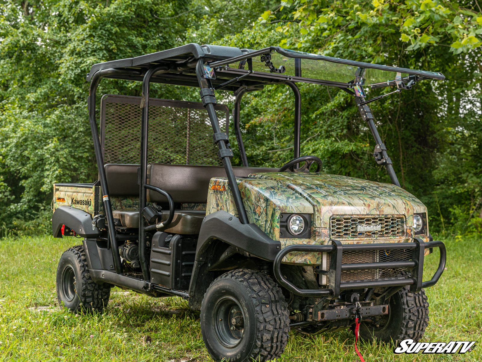 KAWASAKI MULE 4000/4010 SCRATCH-RESISTANT FLIP WINDSHIELD