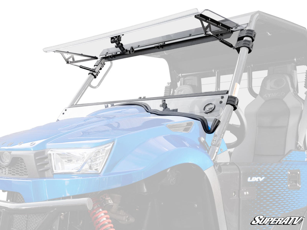 KYMCO UXV SCRATCH-RESISTANT FLIP WINDSHIELD