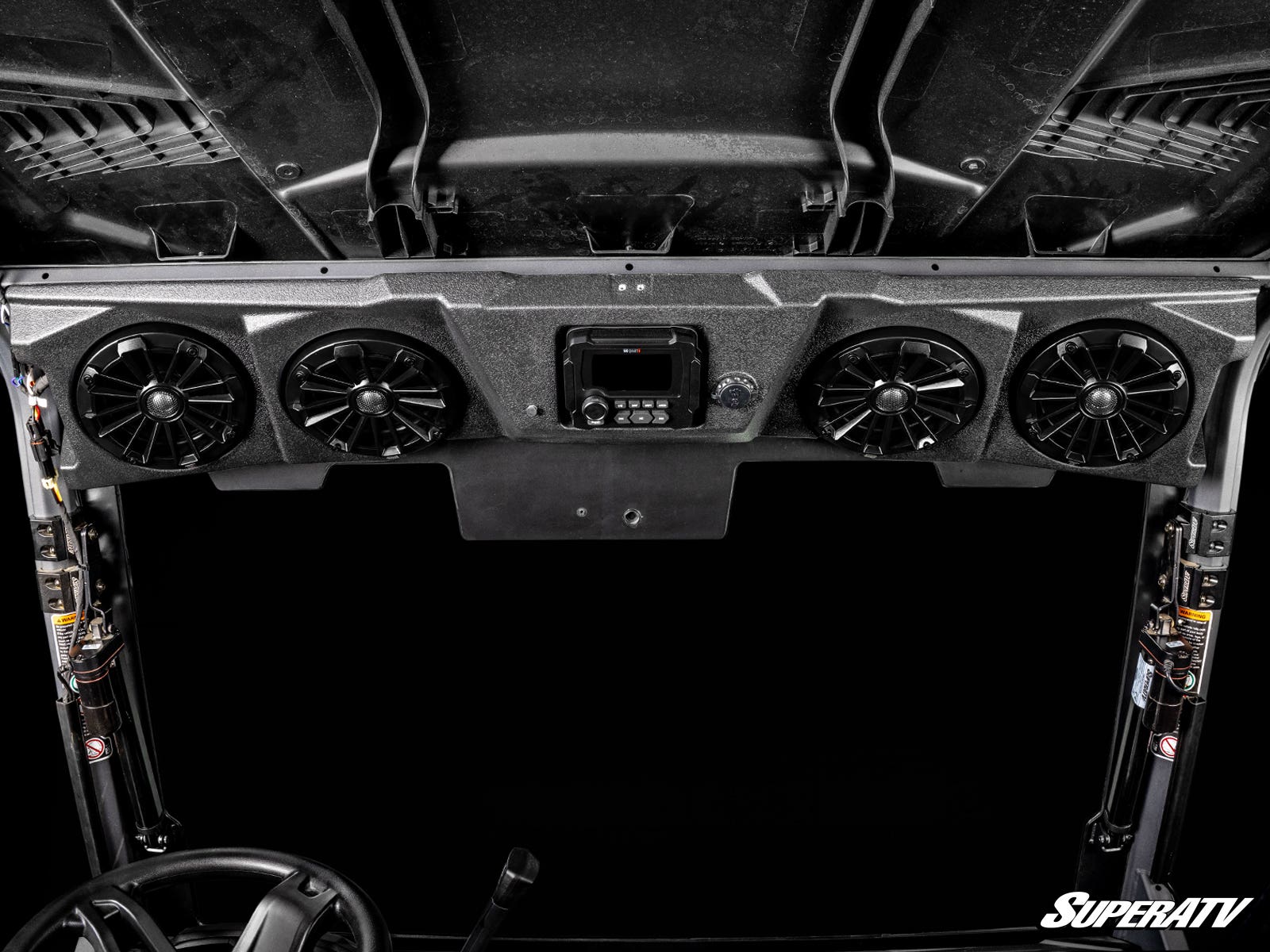 MB QUART 320-WATT STAGE 4 CAN-AM DEFENDER TUNED FOUR-SPEAKER VISOR AUDIO SYSTEM