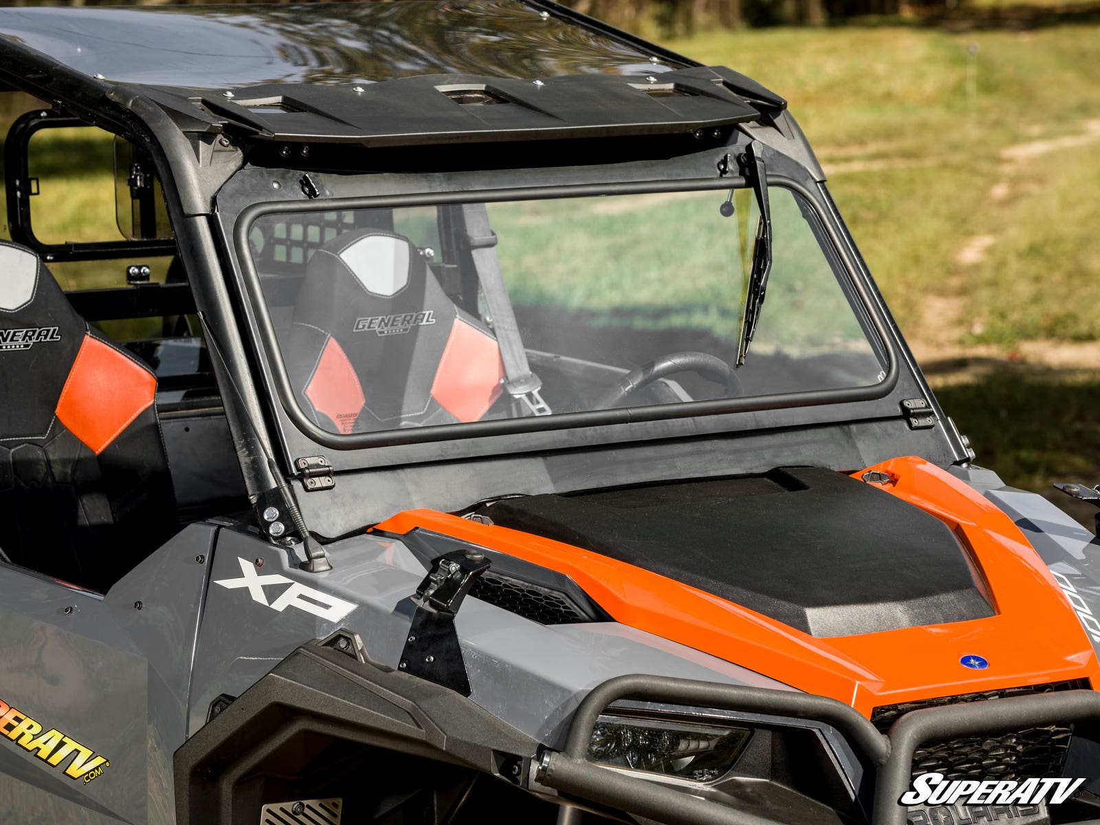 POLARIS GENERAL XP 1000 FLIP-DOWN GLASS WINDSHIELD