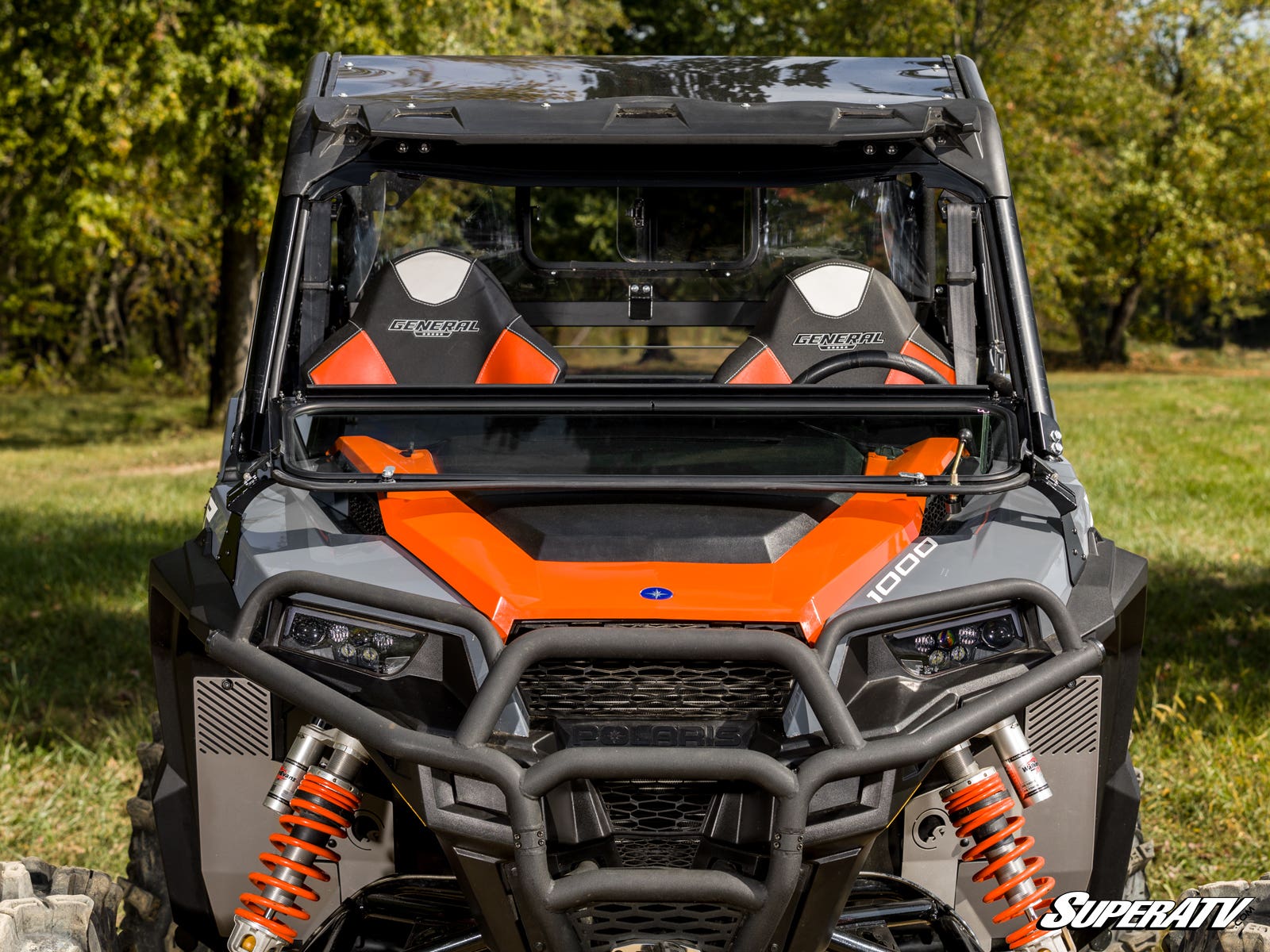 POLARIS GENERAL XP 1000 FLIP-DOWN GLASS WINDSHIELD
