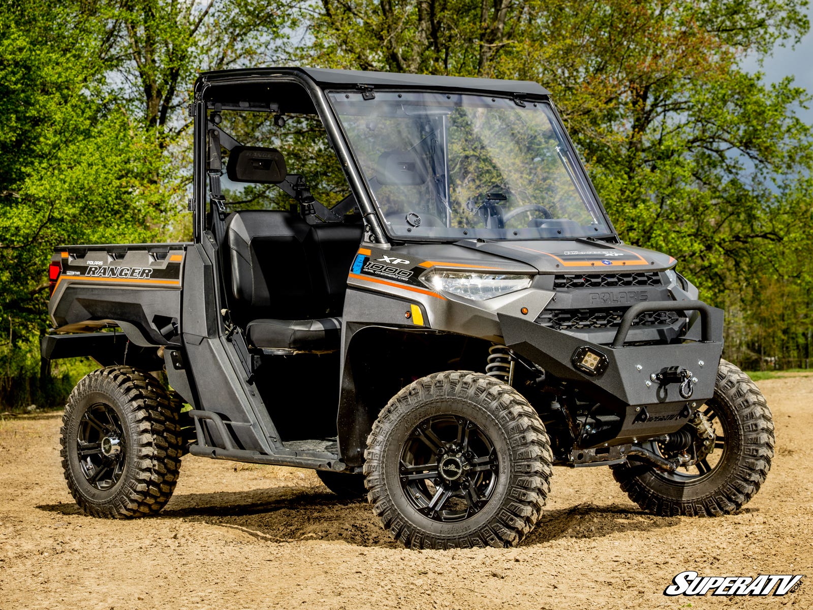 POLARIS RANGER XP KINETIC SCRATCH-RESISTANT FLIP WINDSHIELD