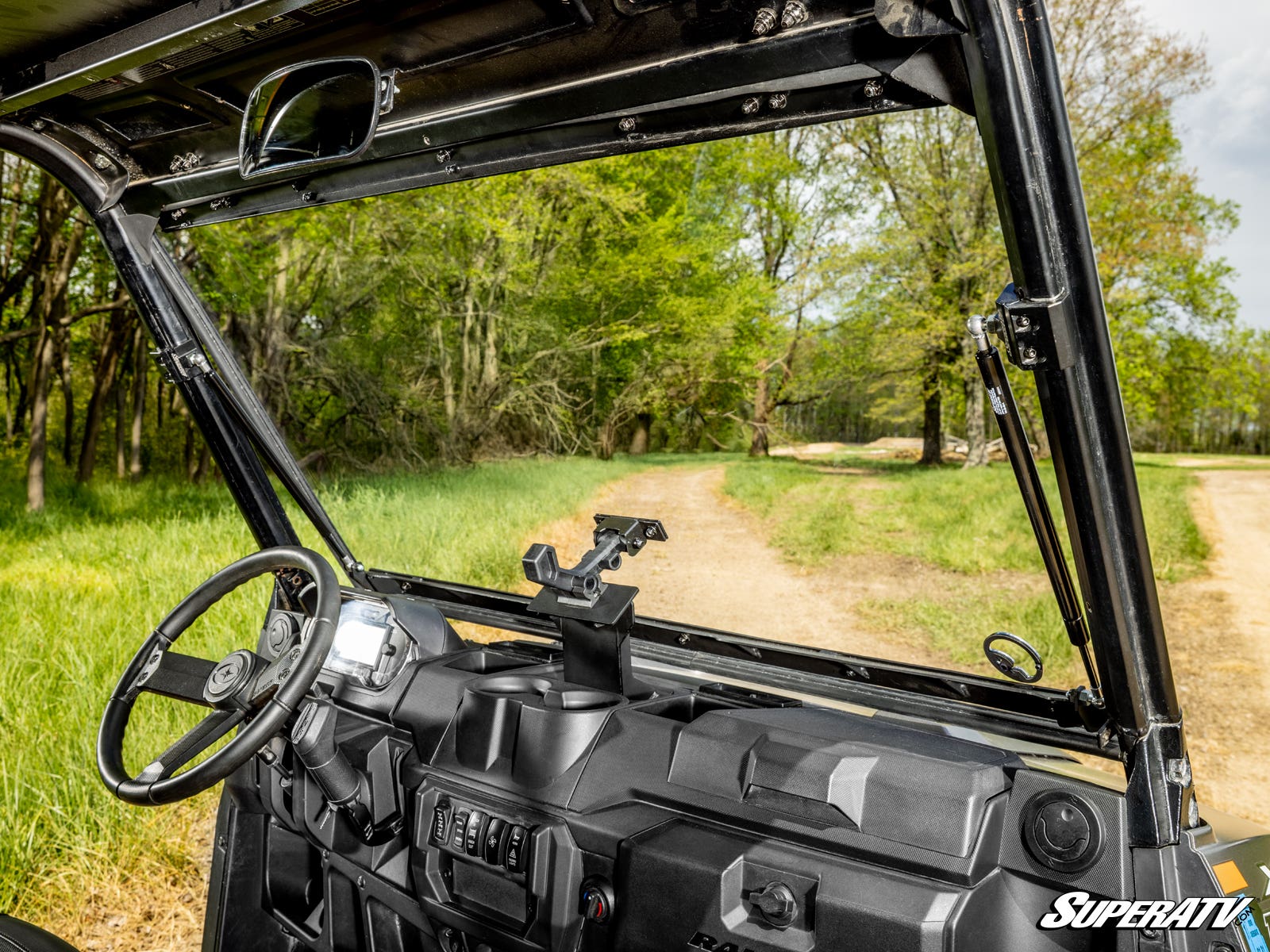 POLARIS RANGER XP KINETIC SCRATCH-RESISTANT FLIP WINDSHIELD