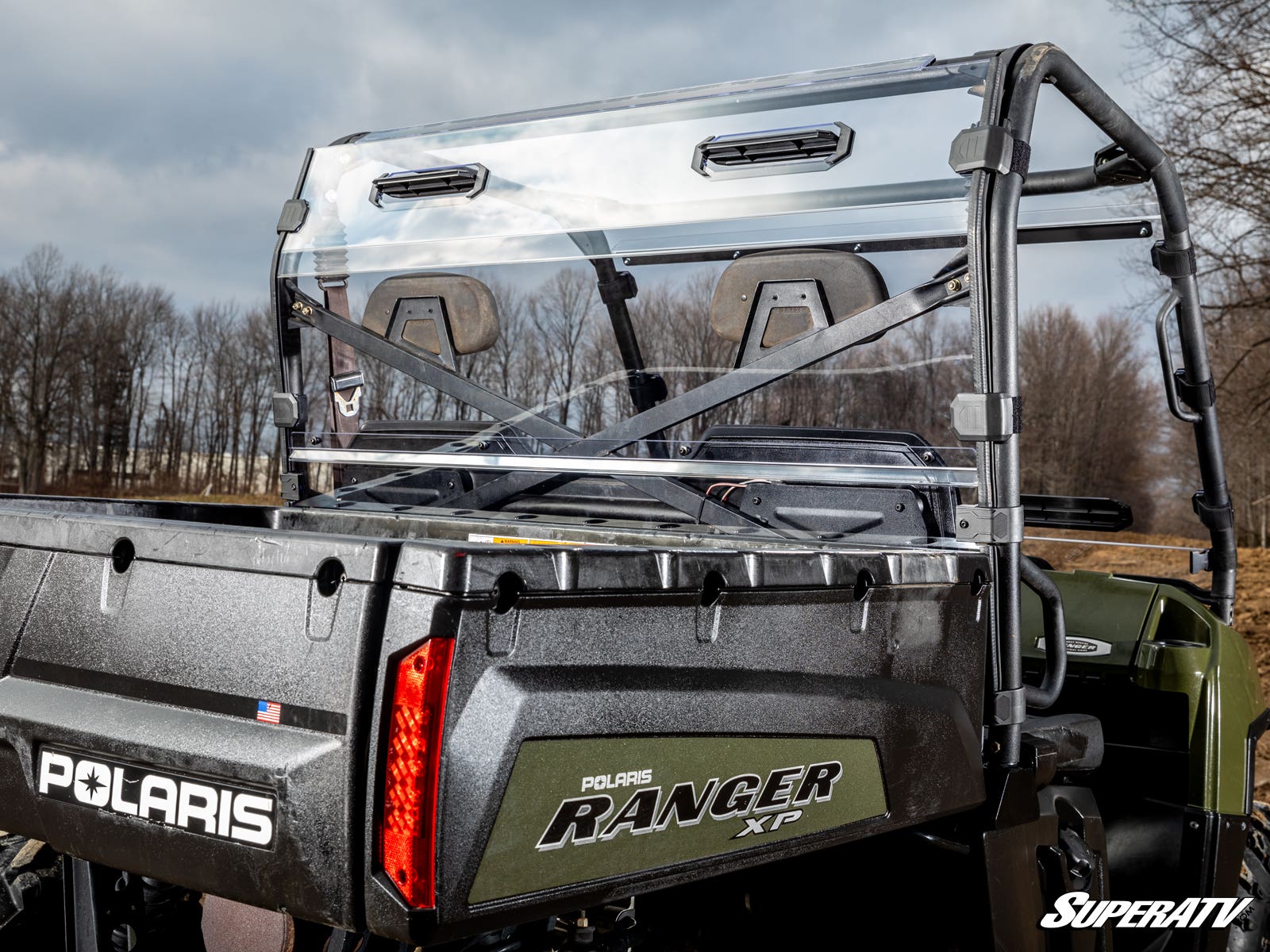 POLARIS RANGER 900 DIESEL VENTED FULL REAR WINDSHIELD