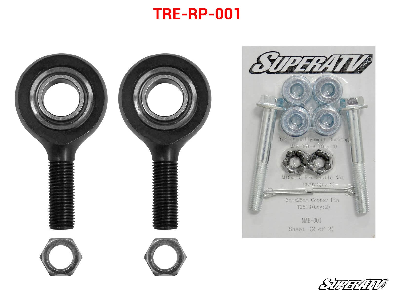 POLARIS RANGER XP 900 HEAVY-DUTY TIE ROD END REPLACEMENT KIT