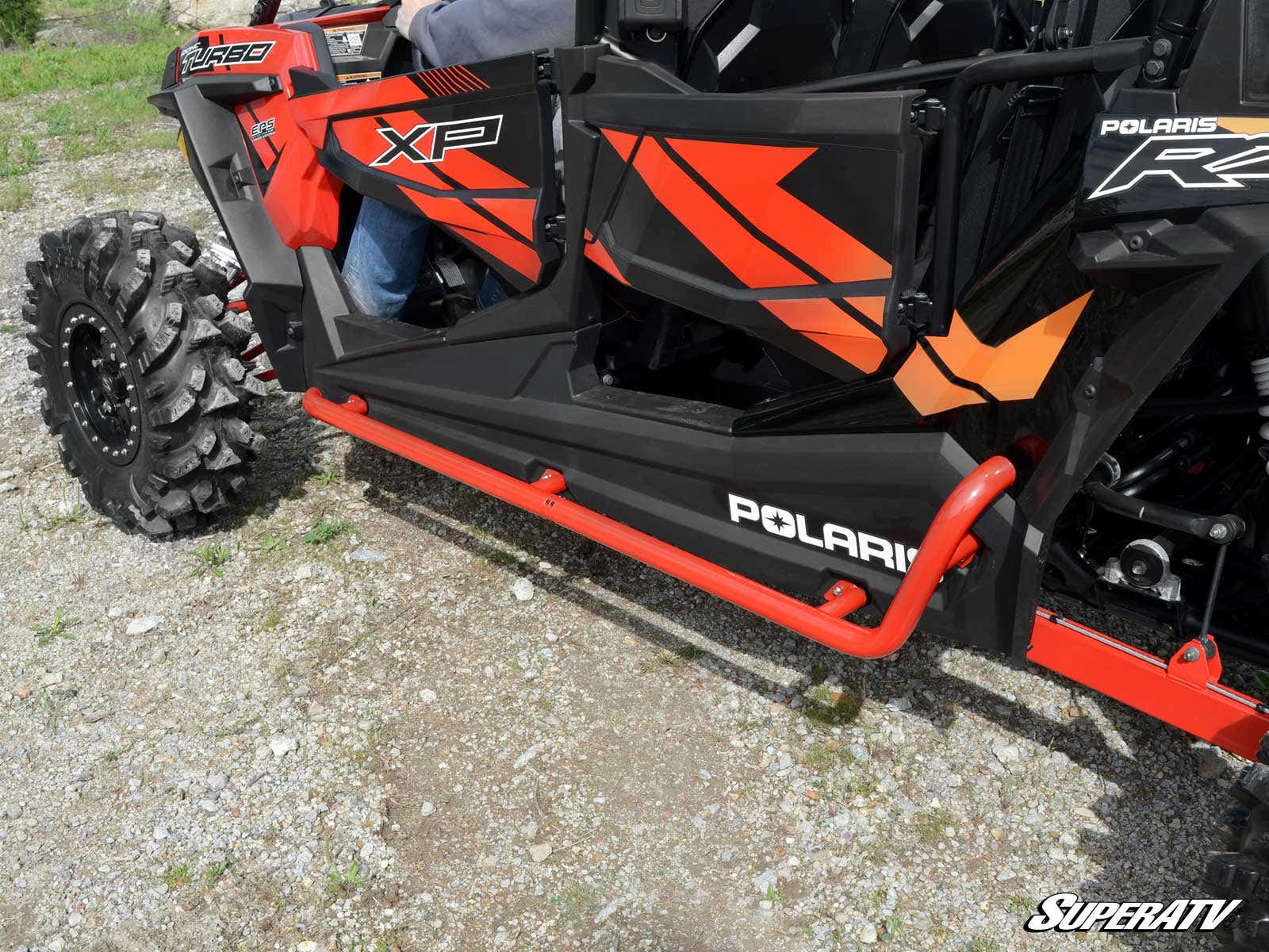 POLARIS RZR XP 4 TURBO ROCK SLIDING NERF BARS
