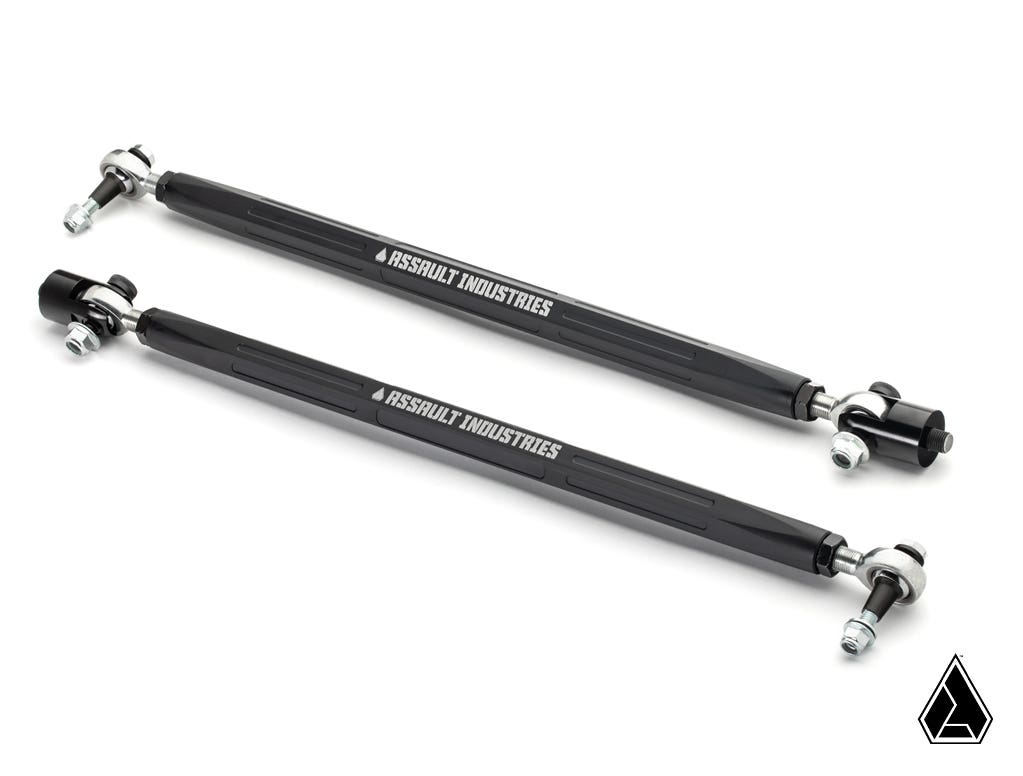 ASSAULT INDUSTRIES TURRET STYLE +4" LONG TRAVEL HEAVY DUTY TIE RODS (FITS: POLARIS RZR XP 1000/TURBO)