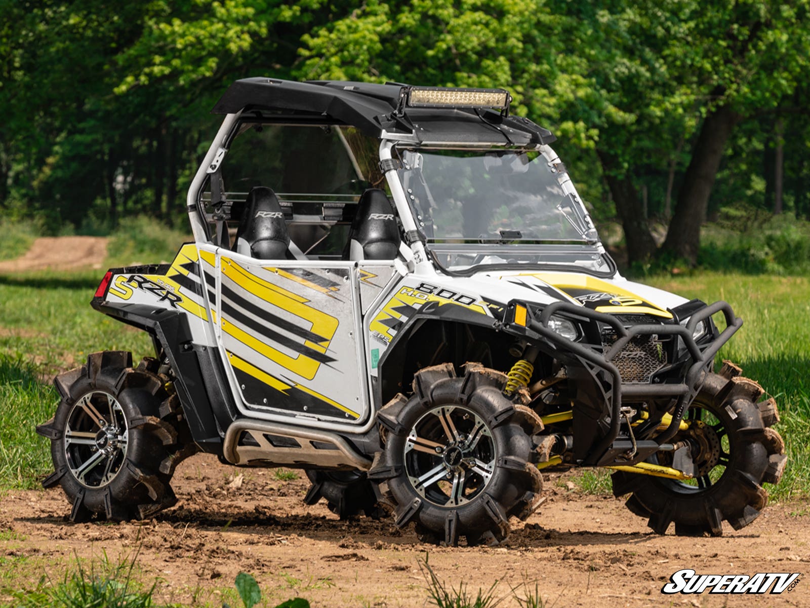 POLARIS RZR SCRATCH RESISTANT FLIP WINDSHIELD