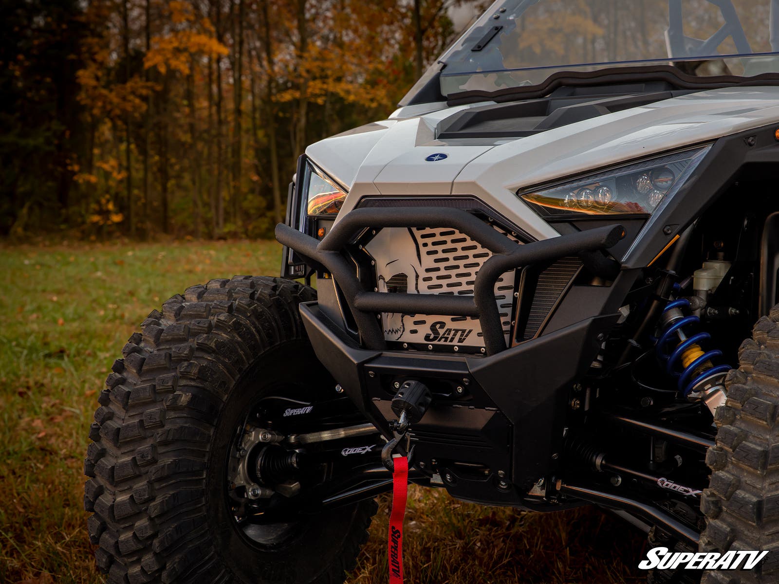 POLARIS RZR TURBO R SKULL STYLE GRILLE INSERT