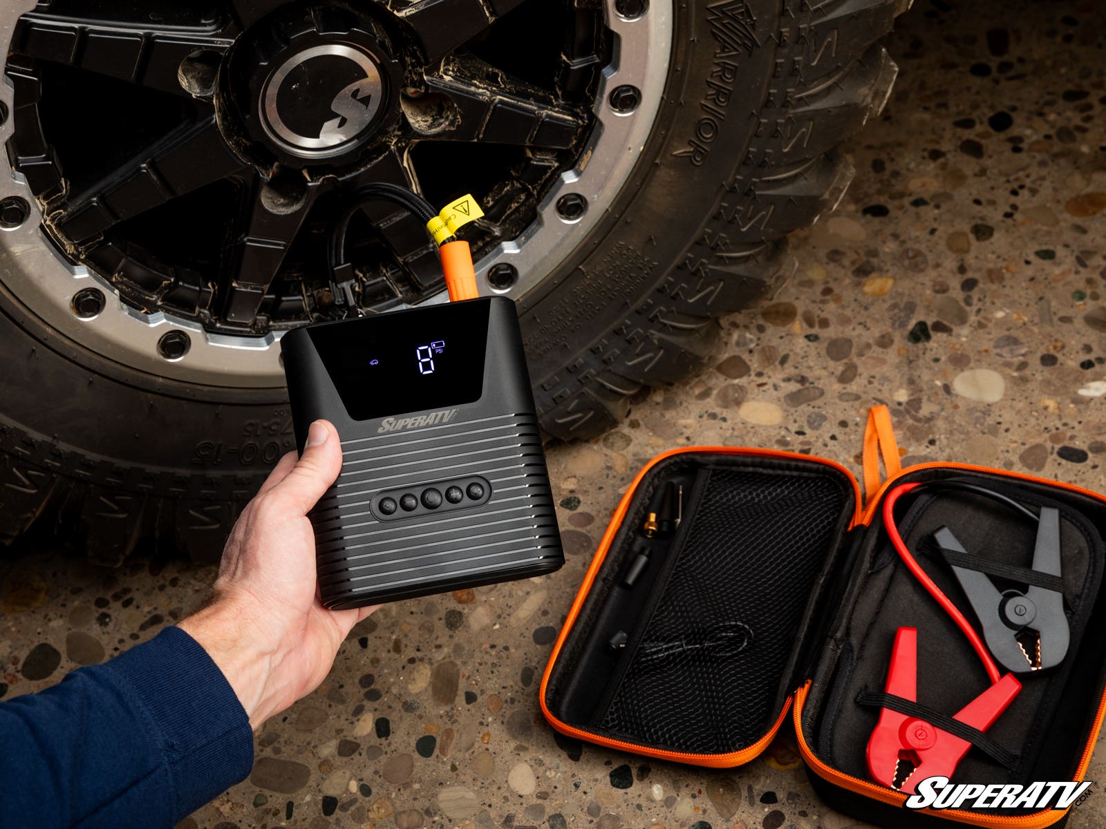 JUMP STARTER WITH AIR COMPRESSOR
