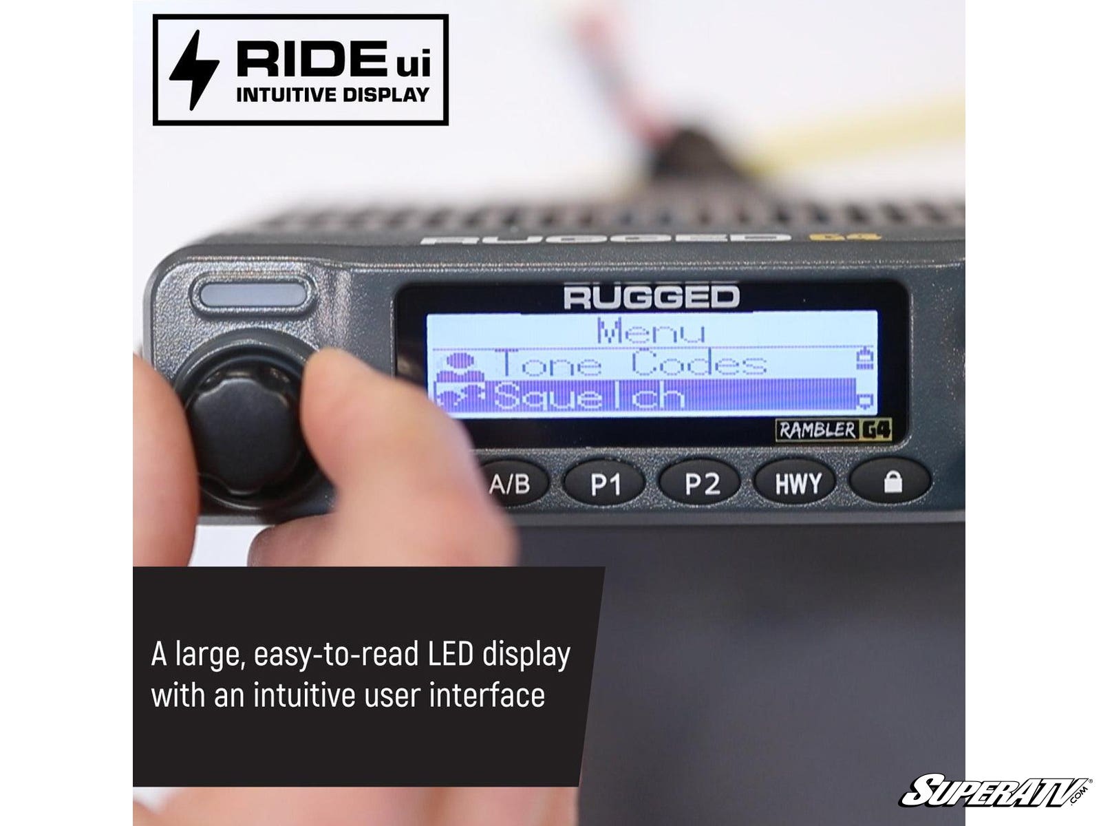 Rugged Radios Radio Kit Lite—Rambler G4 GMRS Band Mobile Radio with Stealth Antenna