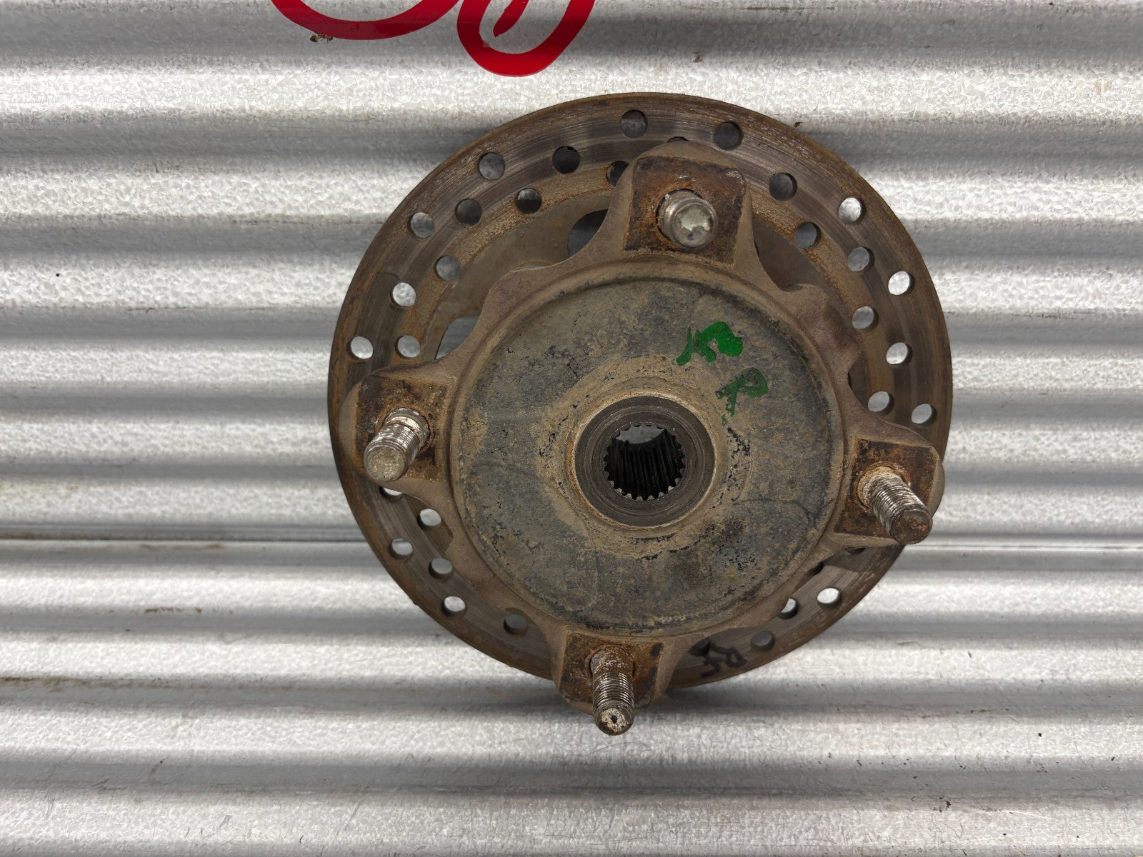 2010 Kawasaki Teryx 750 Front Right Wheel Hub with Disc Brake Rotor OEM 49030