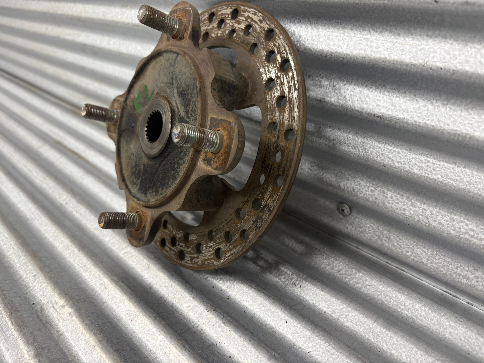 2010 Kawasaki Teryx 750 Front Left Wheel Hub with Disc Brake Rotor OEM 49030