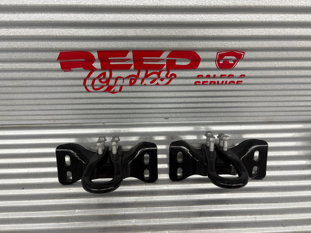 Front Tow Hooks Pair Black | Fits Ford F250 F-250 Super Duty 2017-2025 OEM