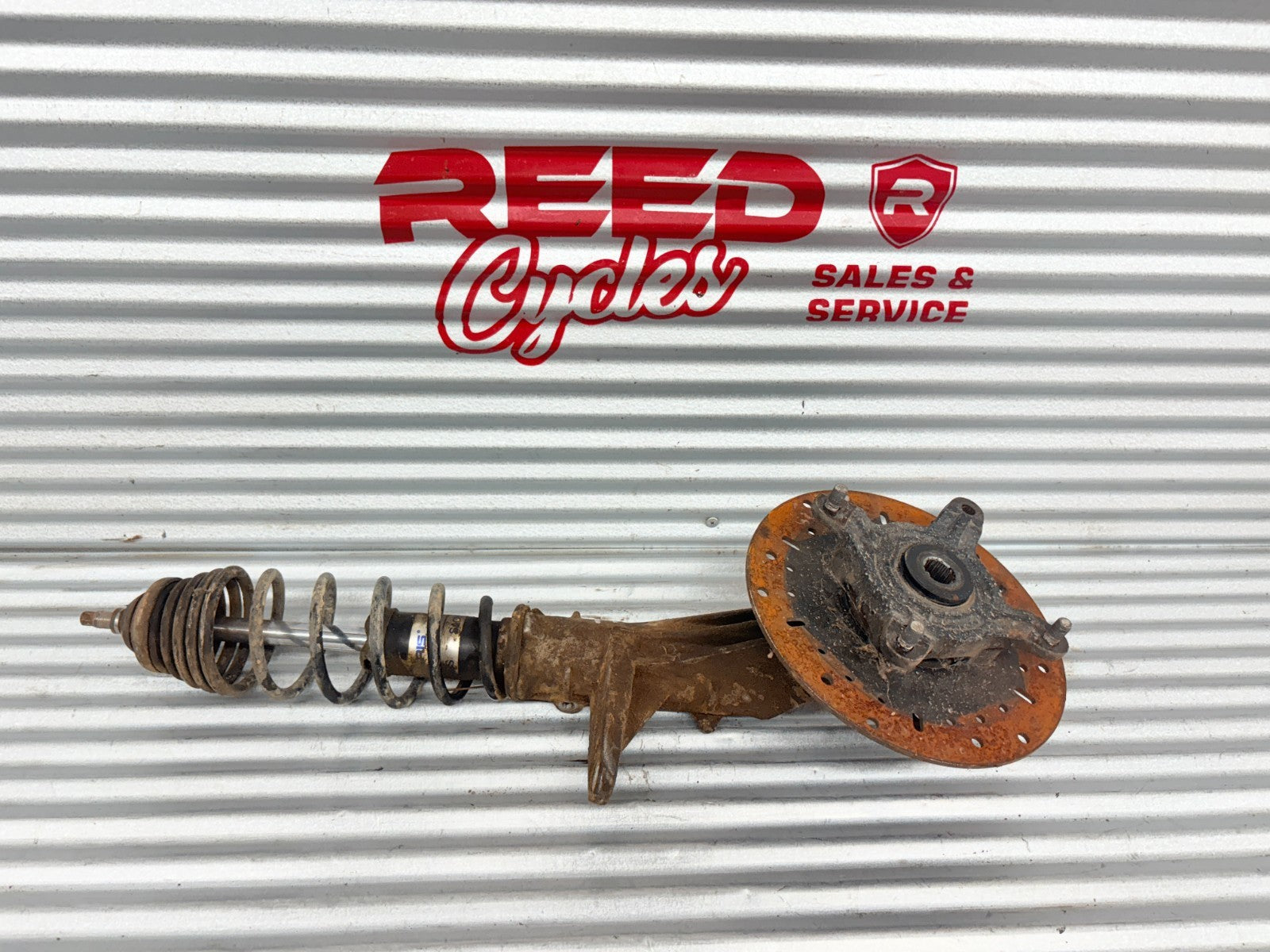 2002 Polaris Sportsman 700 Right Front Strut & Disc Brake OEM 7042054-067