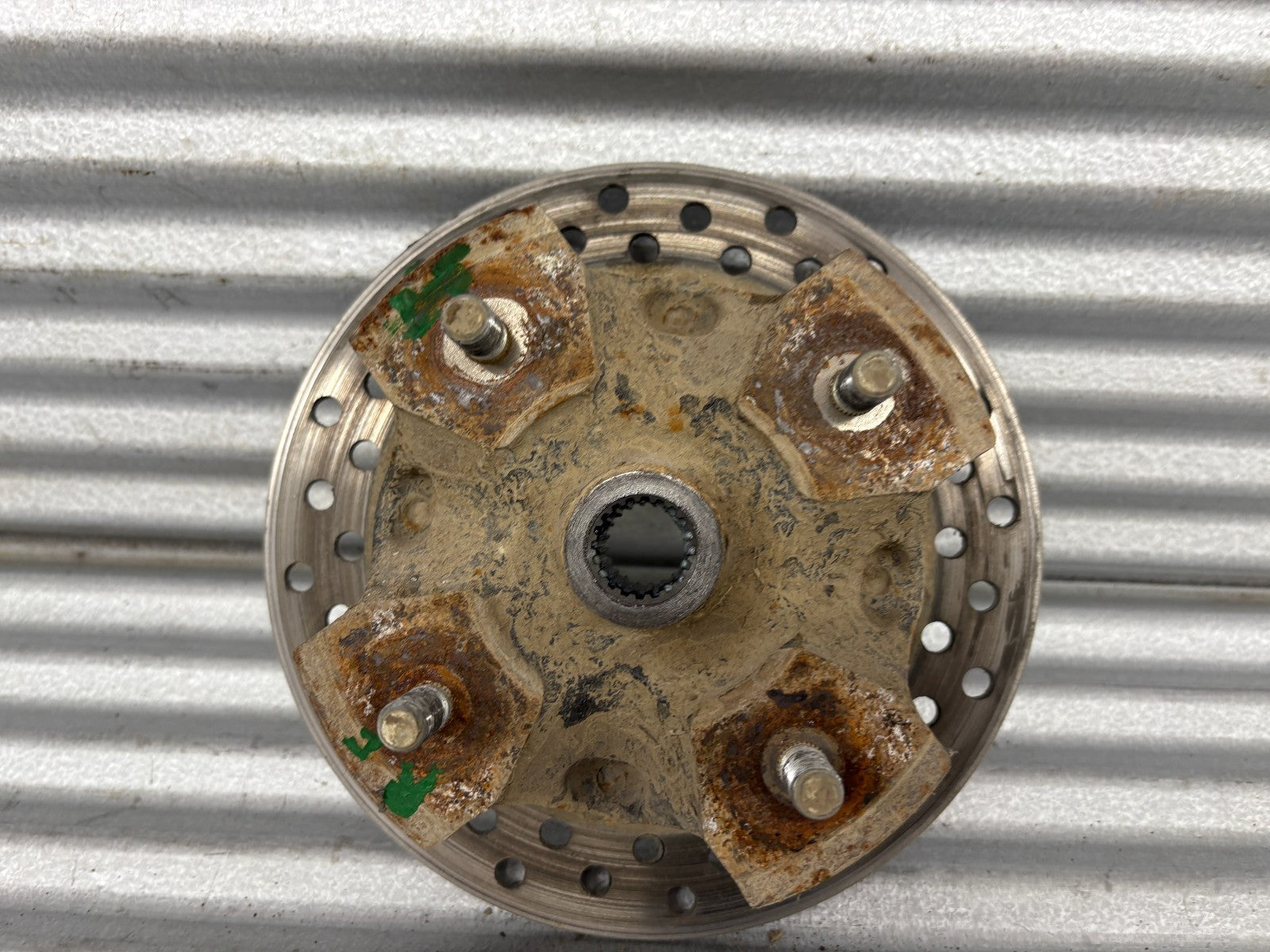 2013 Suzuki KingQuad 750 AXi Front Right Hub and Rotor OEM 54110-31G00