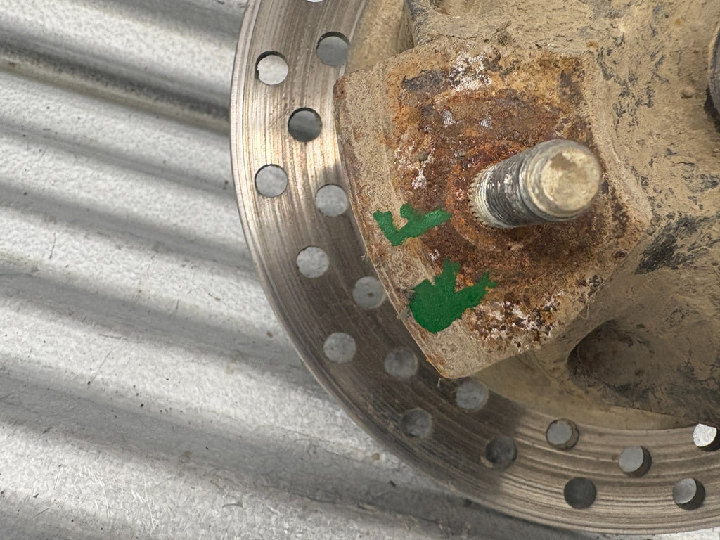 2013 Suzuki KingQuad 750 AXi Front Right Hub and Rotor OEM 54110-31G00