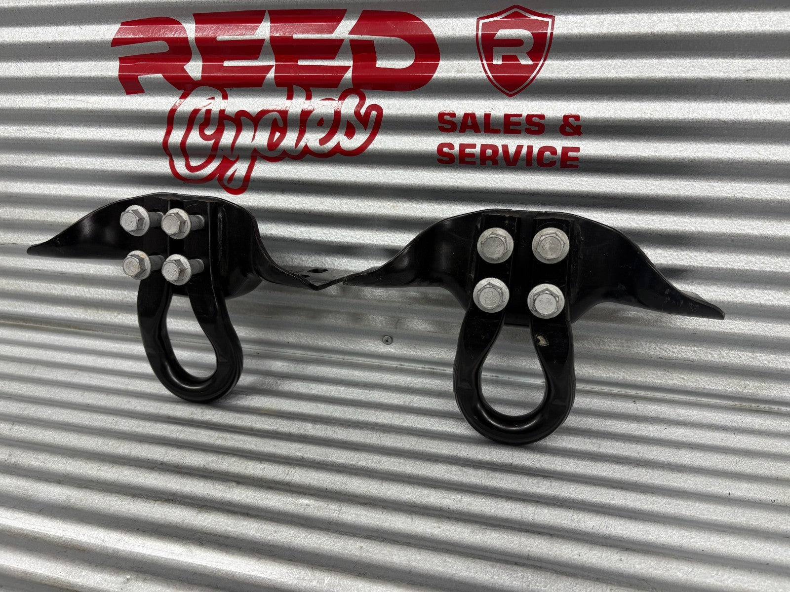 Front Tow Hooks Pair Black | Fits Ford F250 F-250 Super Duty 2017-2025 OEM