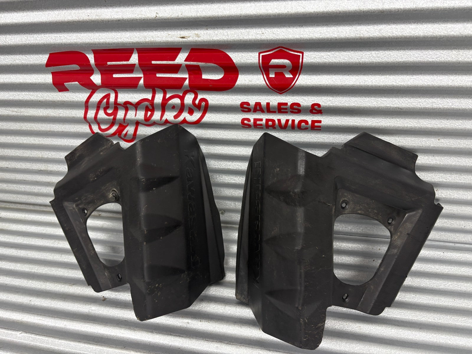 2010 Kawasaki Teryx 750 Left & Right Rear Control Arm Guards OEM EB416