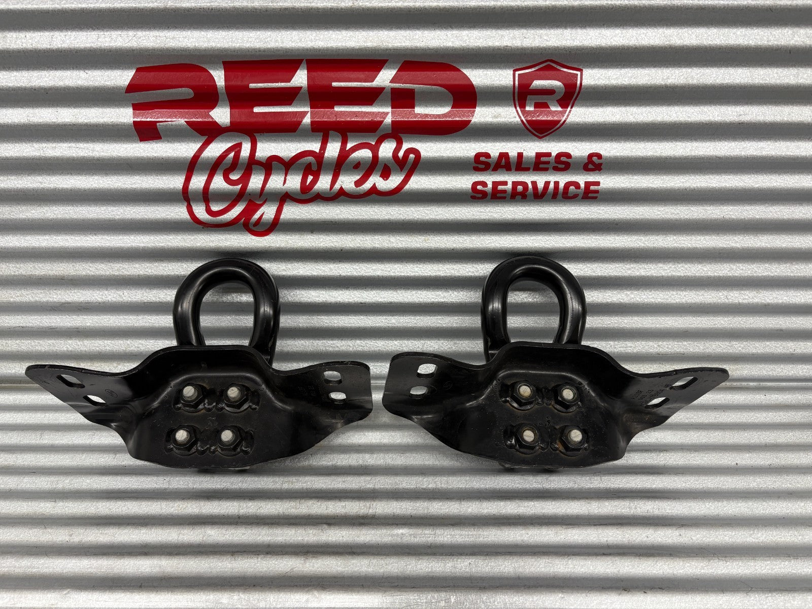 Front Tow Hooks Pair Black | Fits Ford F250 F-250 Super Duty 2017-2025 OEM