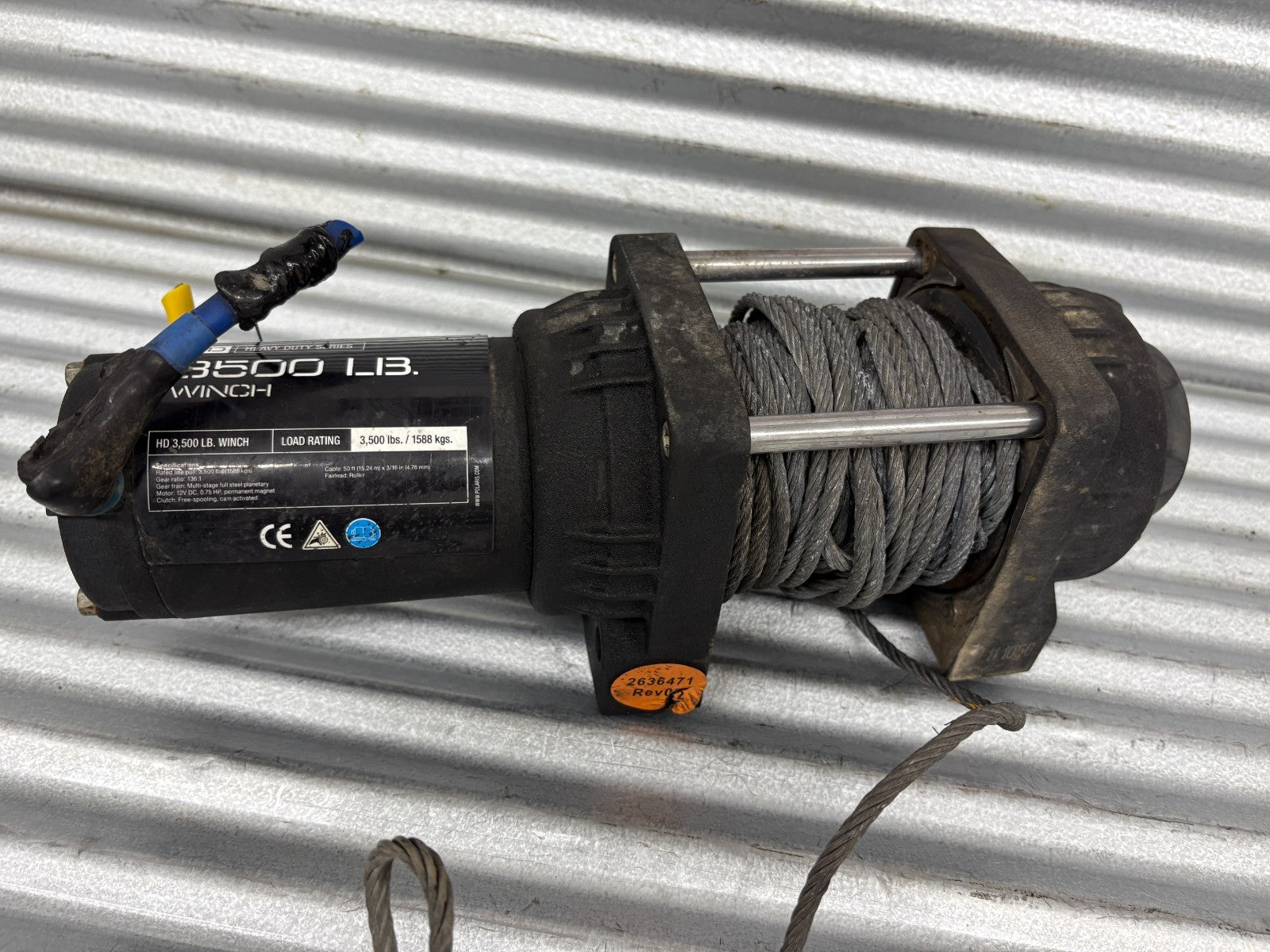 2011–2025 Polaris Ranger Crew 570 EPS 3500 LB Winch OEM 2878784/2636471