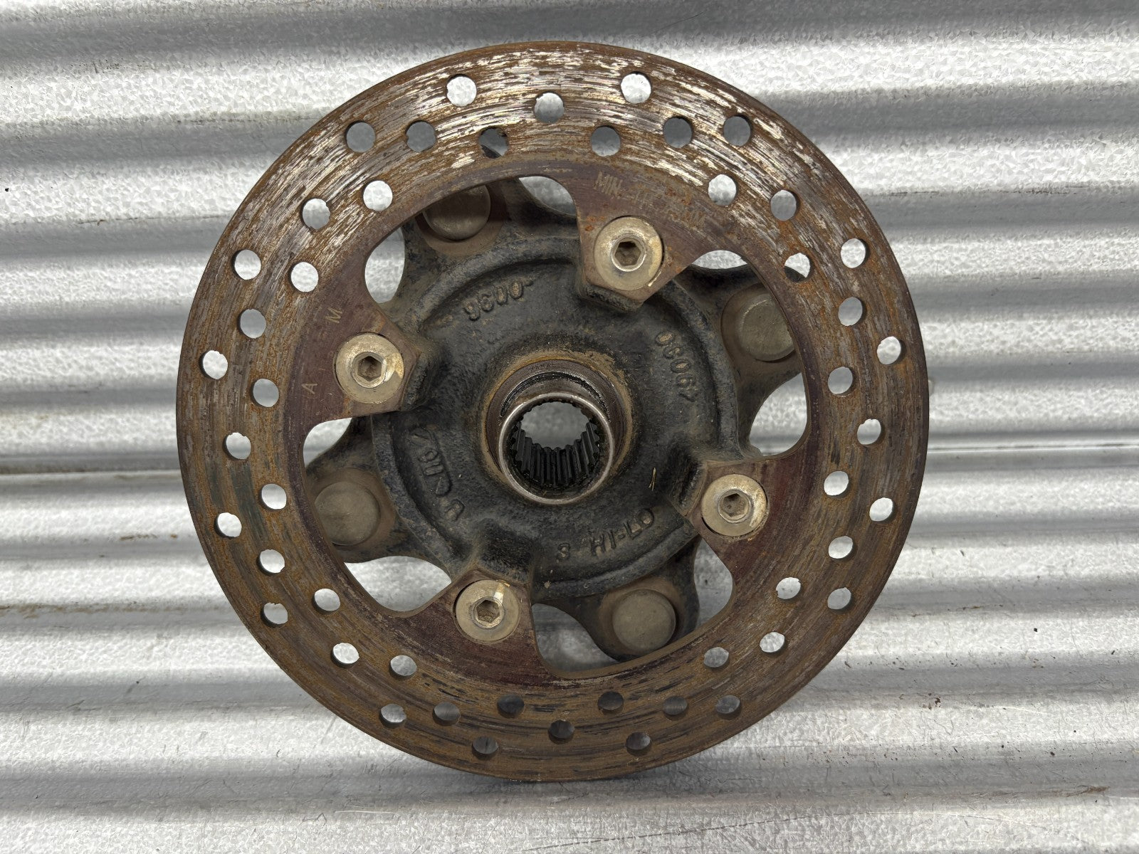 2010 Kawasaki Teryx 750 Front Right Wheel Hub with Disc Brake Rotor OEM 49030