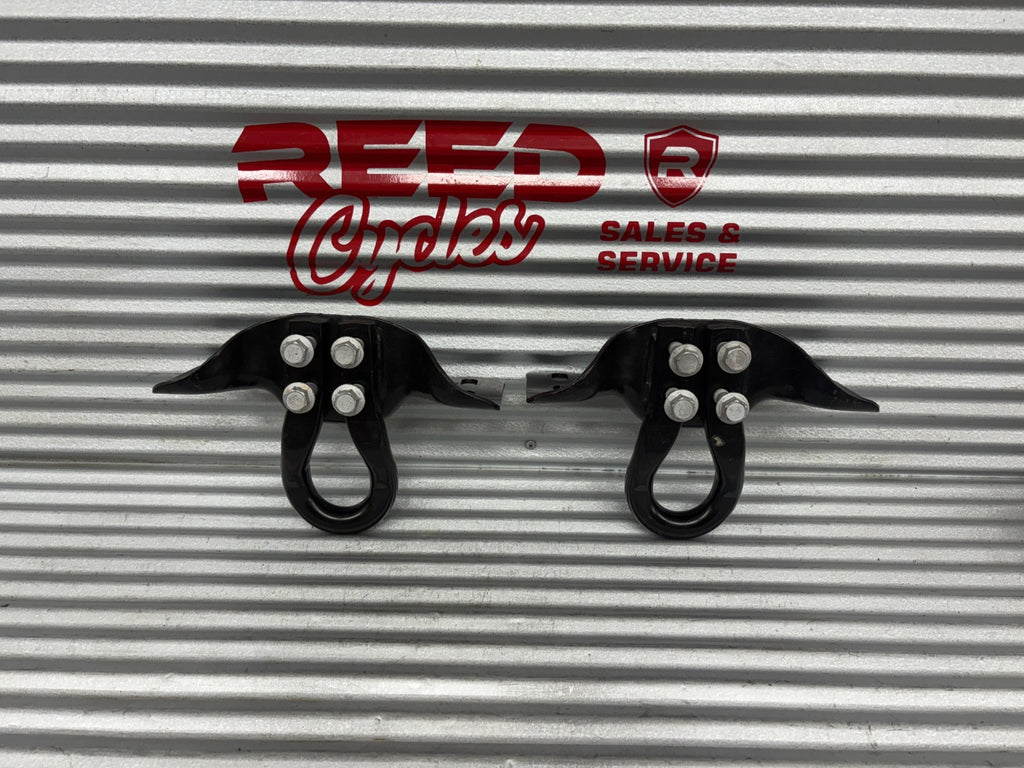 Front Tow Hooks Pair Black | Fits Ford F250 F-250 Super Duty 2017-2025 OEM
