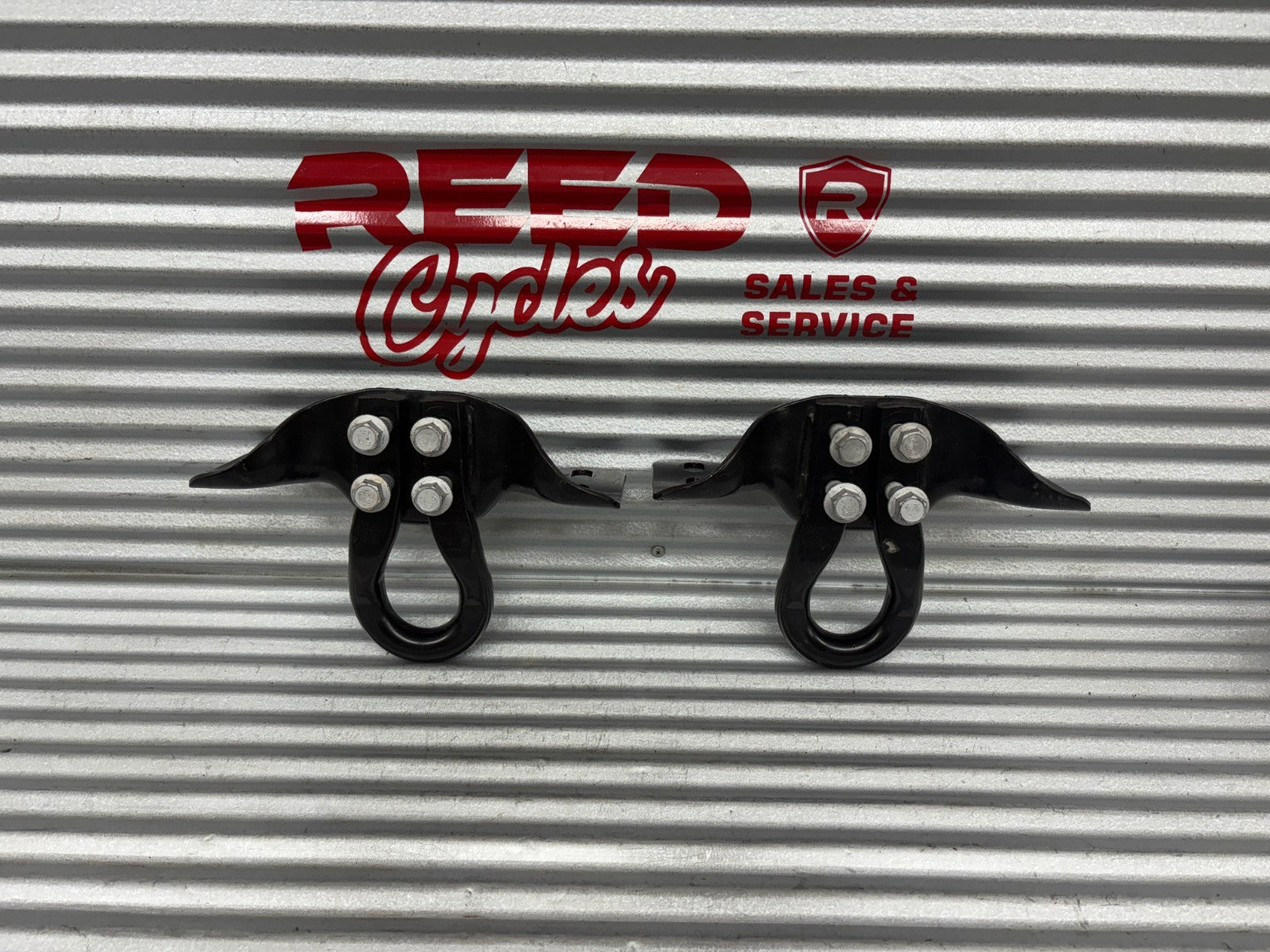 Front Tow Hooks Pair Black | Fits Ford F250 F-250 Super Duty 2017-2025 OEM