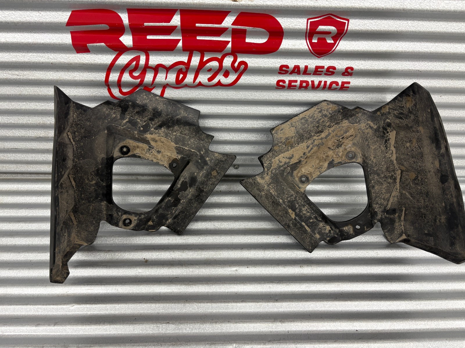 2010 Kawasaki Teryx 750 Left & Right Rear Control Arm Guards OEM EB416