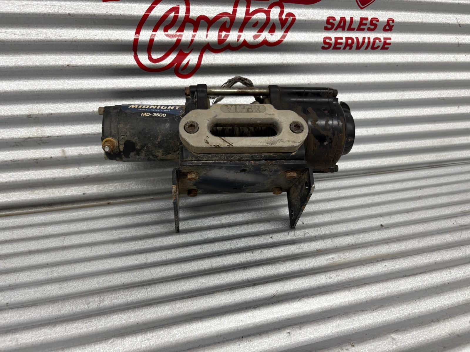 VIPER Midnight MD-3500 UTV/ATV 3500lb Black Synthetic Rope Winch Wiring Included