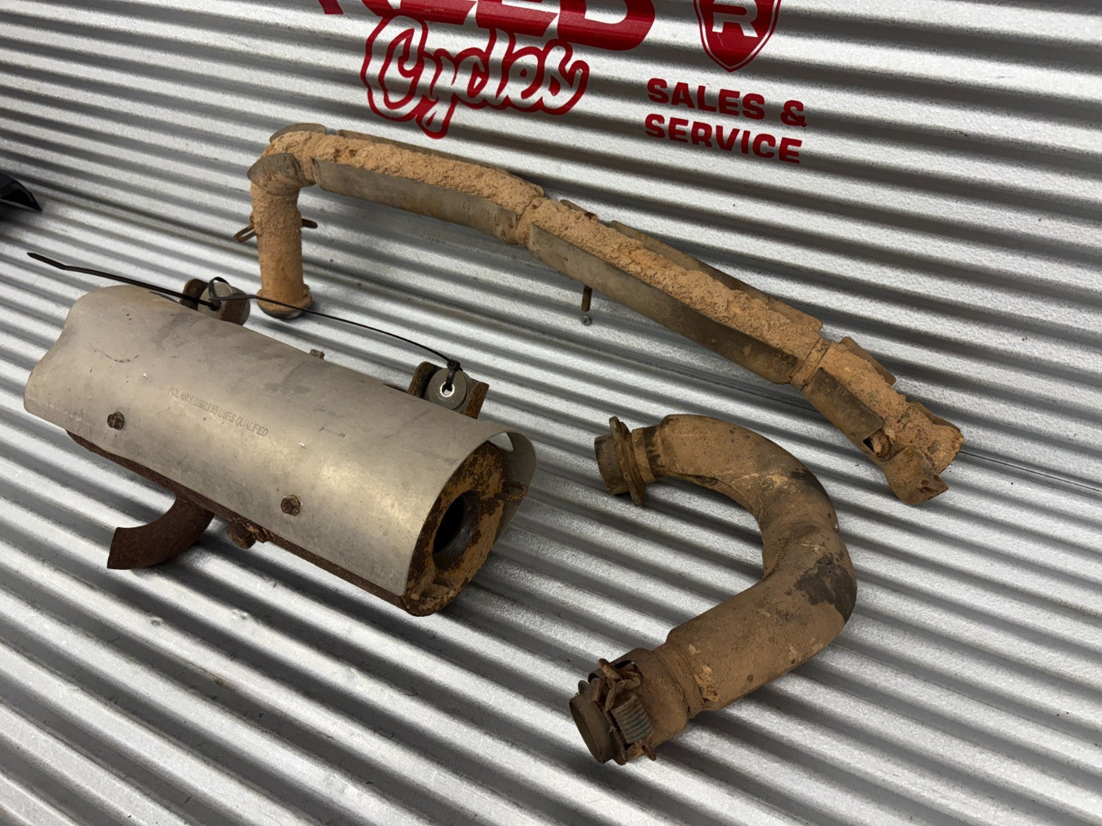 2014 Polaris Ranger 570 EFI EPS Exhaust Muffler OEM 1262335-489