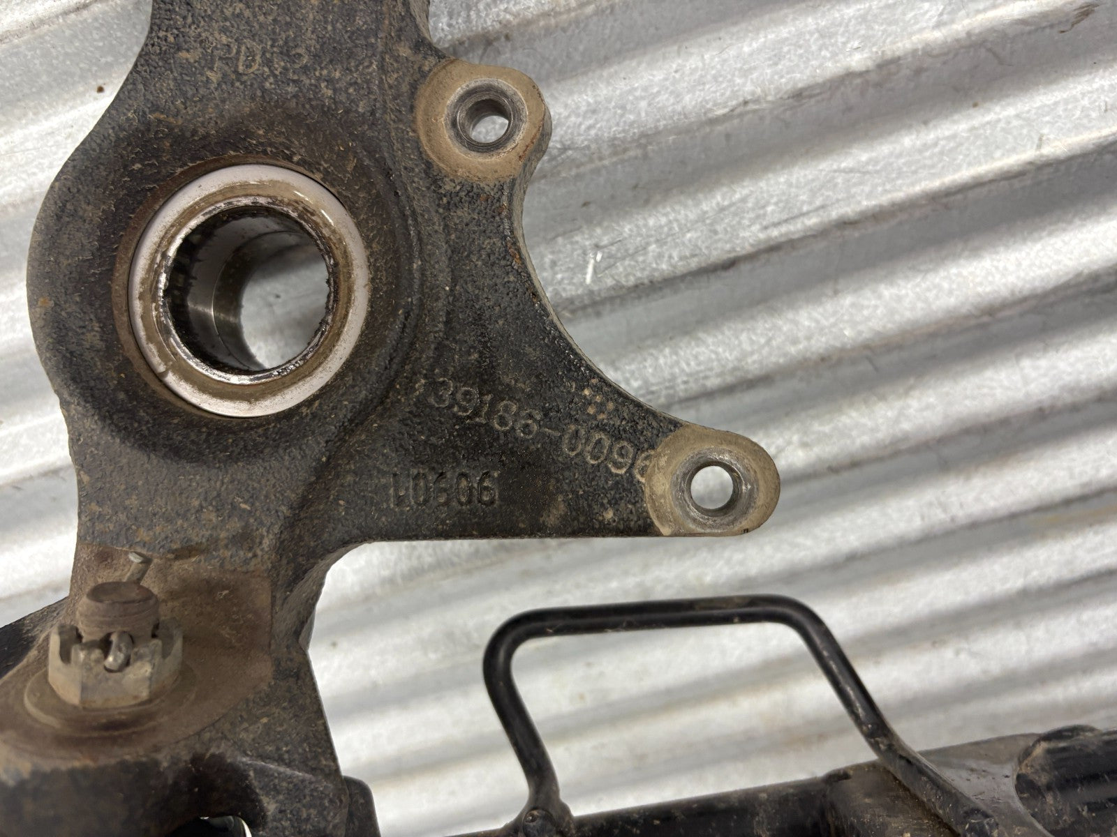 2010 Kawasaki Teryx 750 Left Front Knuckle with A-Arm OEM 39186-0096