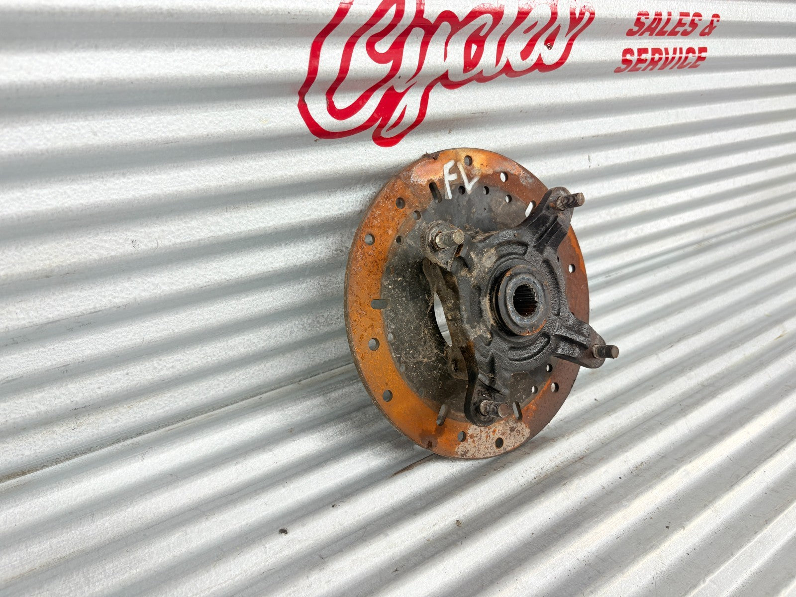 2002 Polaris Sportsman 700 Front Left Wheel Hub & Disc Brake OEM 5131935 5244314