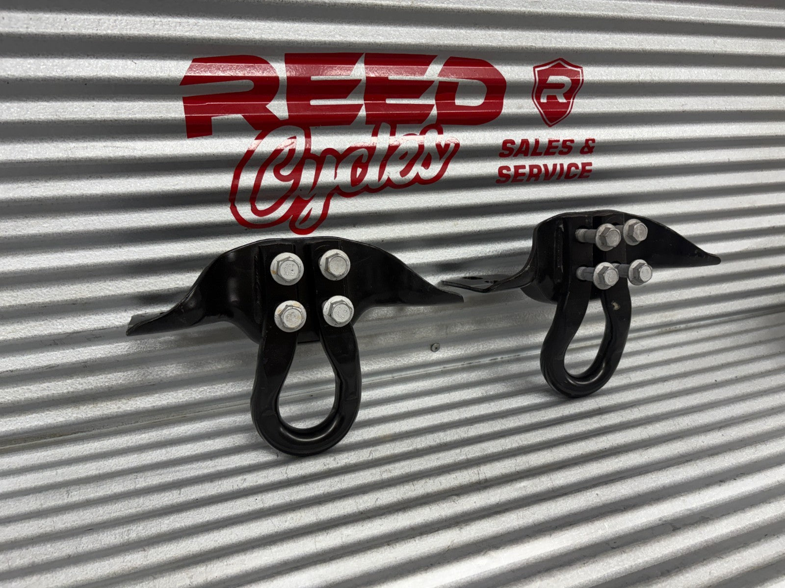 Front Tow Hooks Pair Black | Fits Ford F250 F-250 Super Duty 2017-2025 OEM