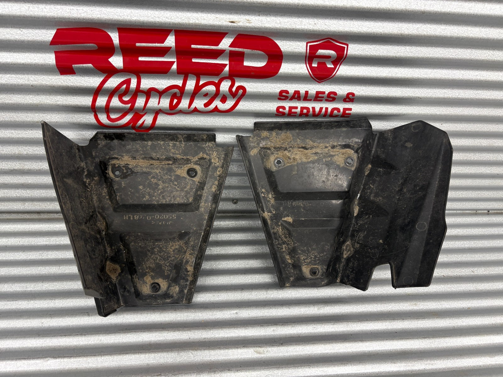 2010 Kawasaki Teryx 750 Control Arm Guards OEM 55020-0308-6Z / 55020-0309-6Z