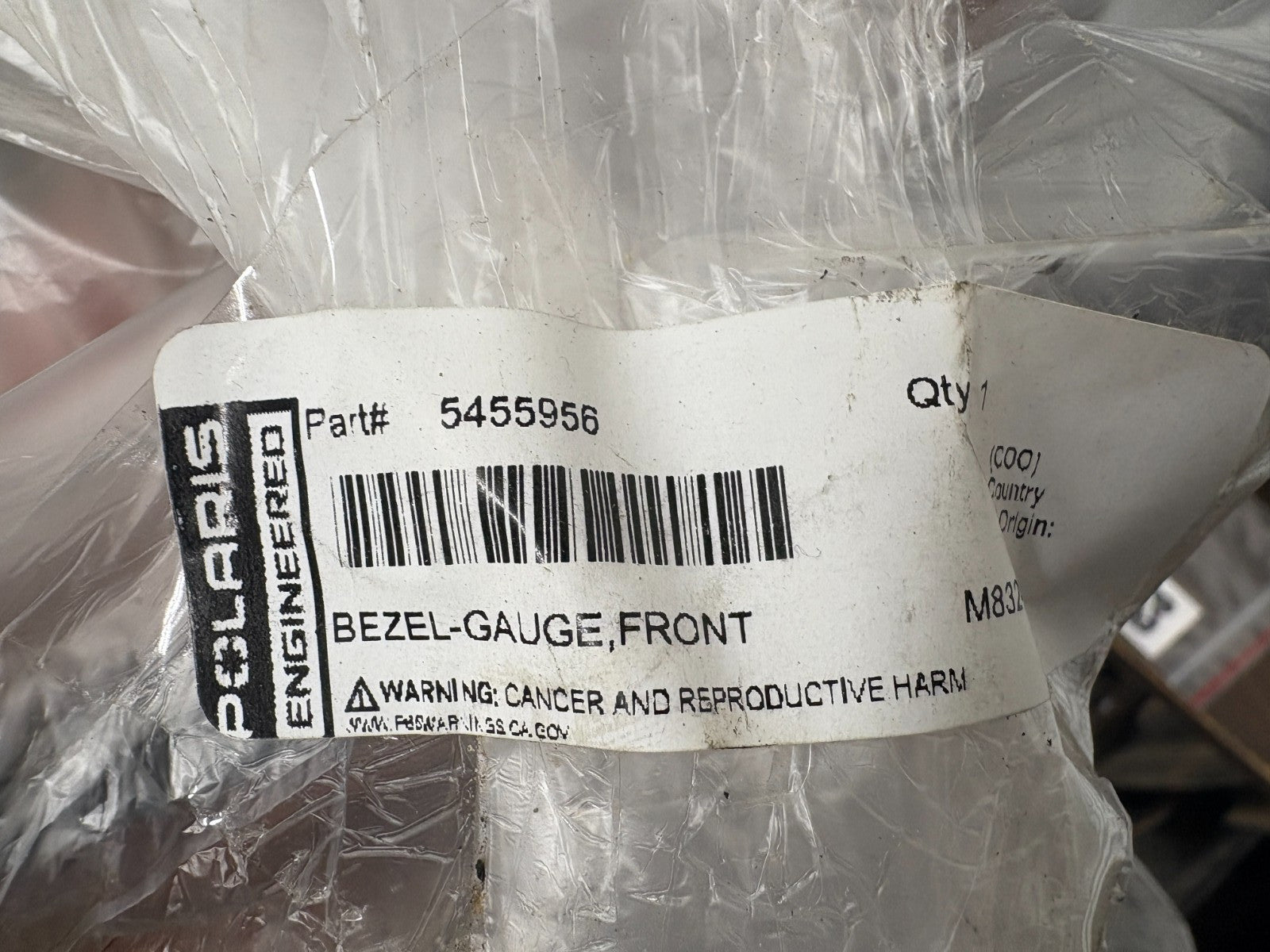 2020- 2024 Polaris RZR Turbo R Sport Gauge Bezel OEM 5455956