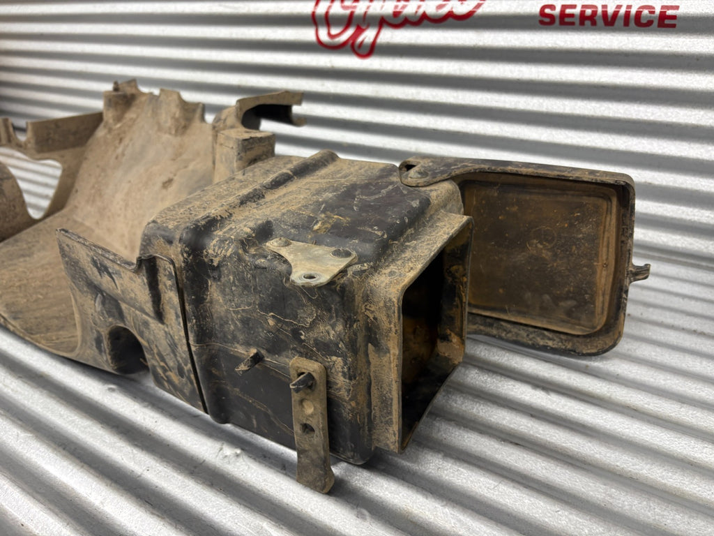 2013 Suzuki KingQuad 750 AXi Left Fuel Tank Cover & Storage Box OEM 44391-31G00