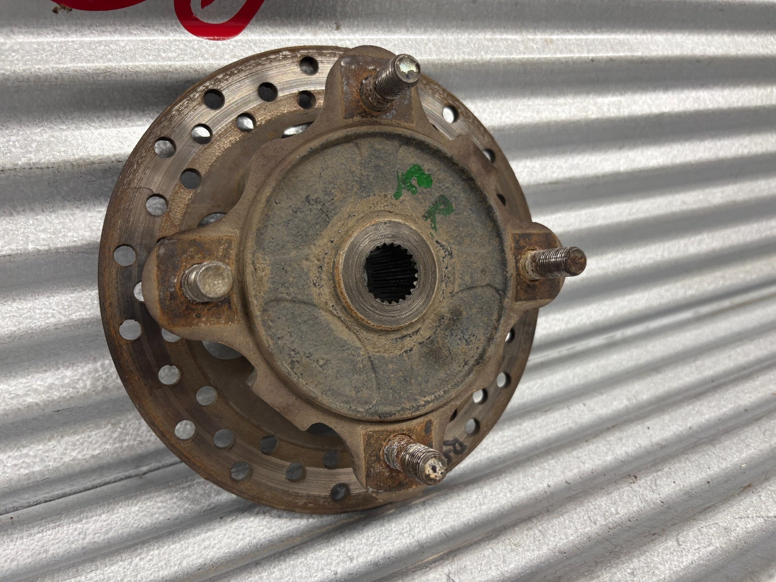 2010 Kawasaki Teryx 750 Front Right Wheel Hub with Disc Brake Rotor OEM 49030