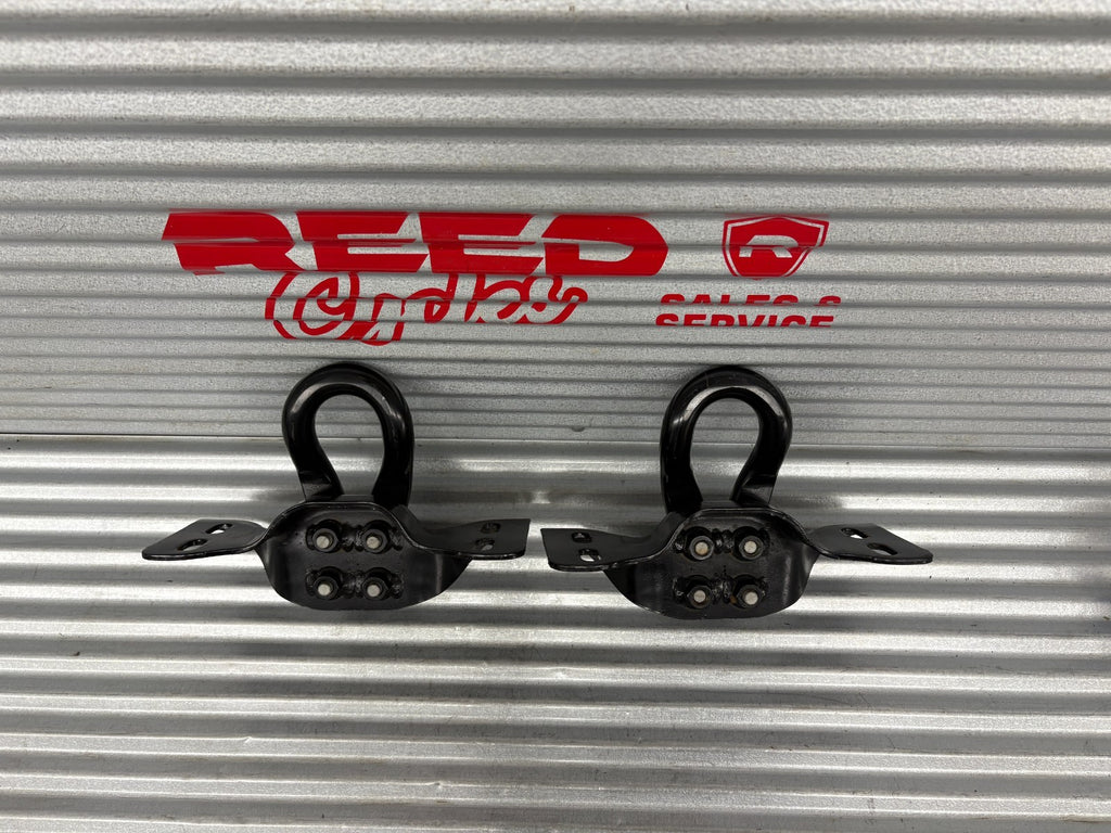 Front Tow Hooks Pair Black | Fits Ford F250 F-250 Super Duty 2017-2025 OEM