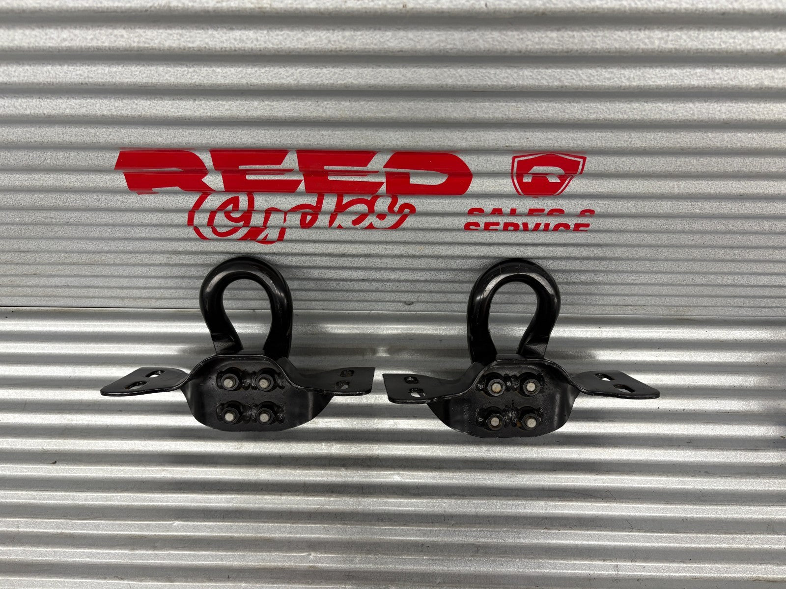 Front Tow Hooks Pair Black | Fits Ford F250 F-250 Super Duty 2017-2025 OEM