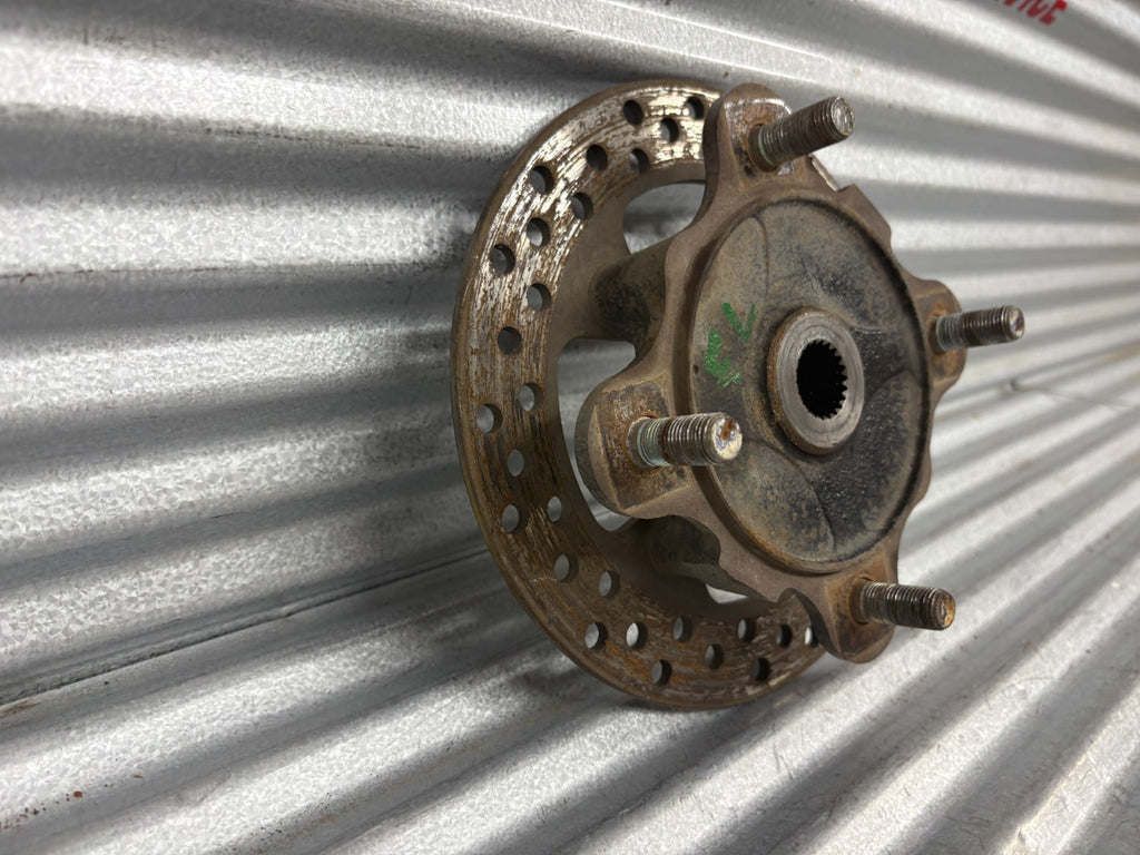 2010 Kawasaki Teryx 750 Front Left Wheel Hub with Disc Brake Rotor OEM 49030