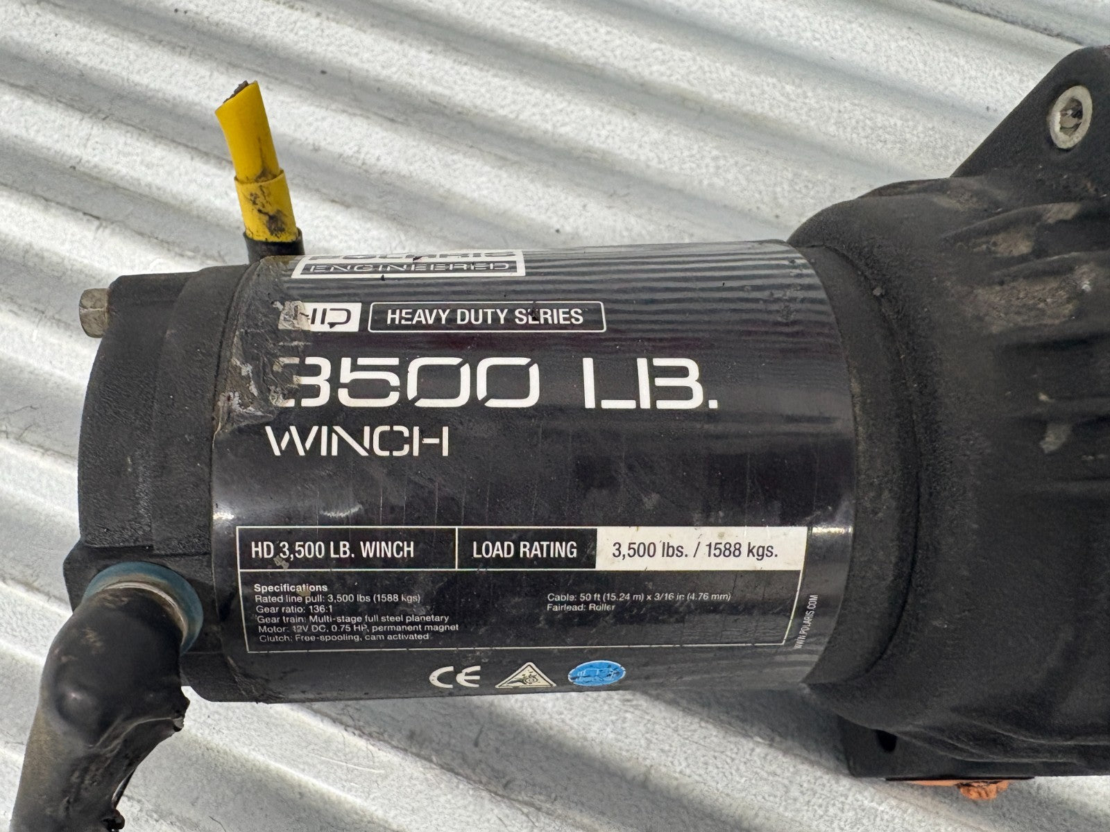 2011–2025 Polaris Ranger Crew 570 EPS 3500 LB Winch OEM 2878784/2636471