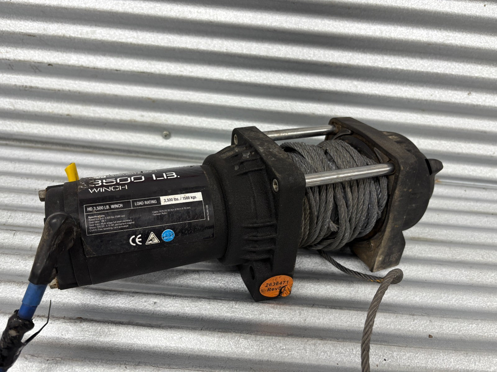 2011–2025 Polaris Ranger Crew 570 EPS 3500 LB Winch OEM 2878784/2636471