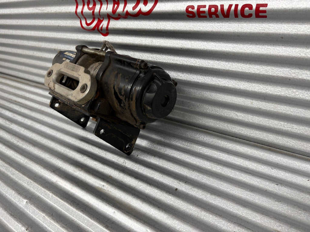 VIPER Midnight MD-3500 UTV/ATV 3500lb Black Synthetic Rope Winch Wiring Included