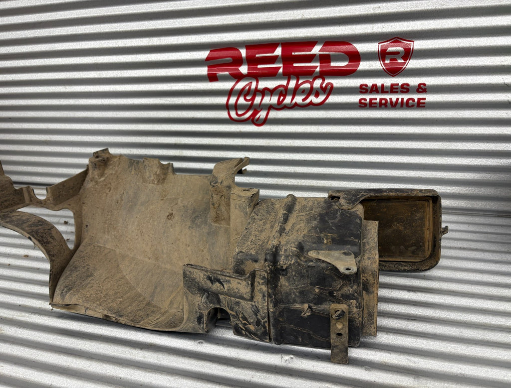 2013 Suzuki KingQuad 750 AXi Left Fuel Tank Cover & Storage Box OEM 44391-31G00