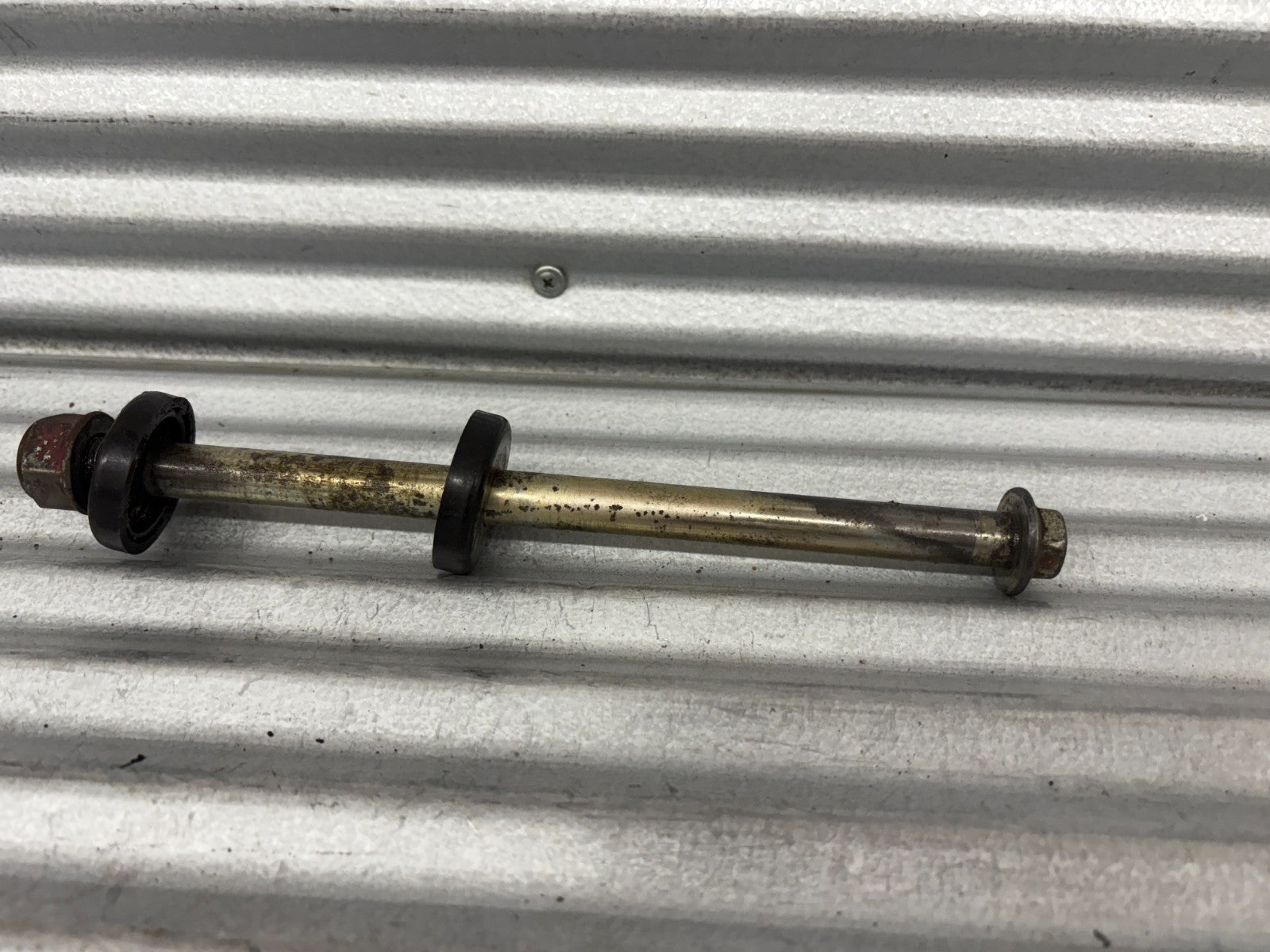 1986 Honda XL 600R Swingarm Pivot Bolt With Caps OEM 90121-MG3-000