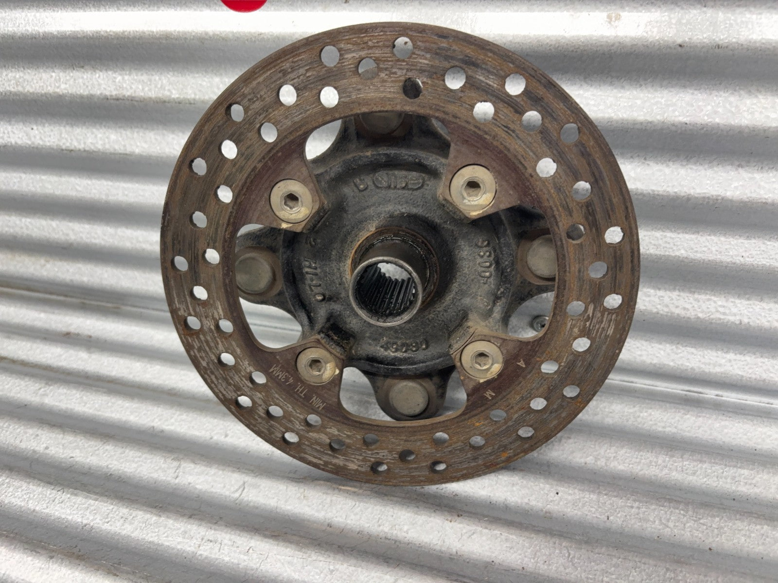 2010 Kawasaki Teryx 750 Front Left Wheel Hub with Disc Brake Rotor OEM 49030