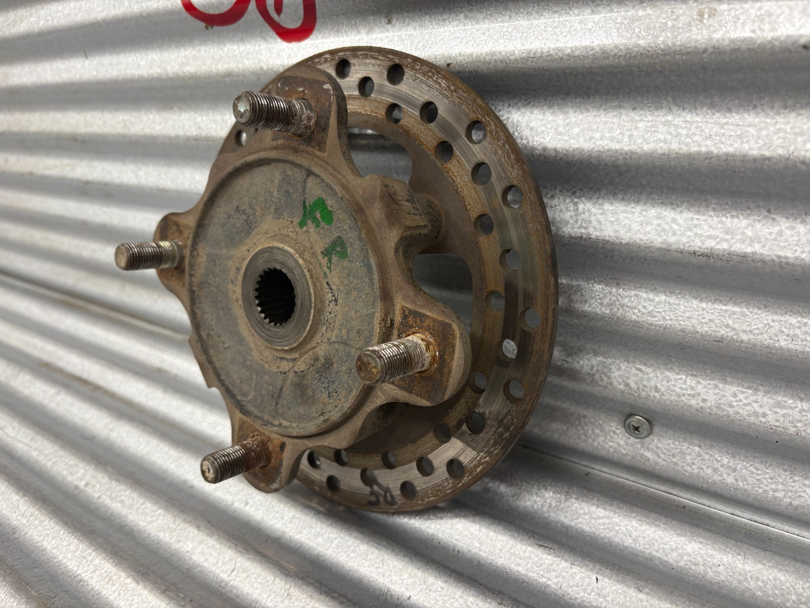 2010 Kawasaki Teryx 750 Front Right Wheel Hub with Disc Brake Rotor OEM 49030