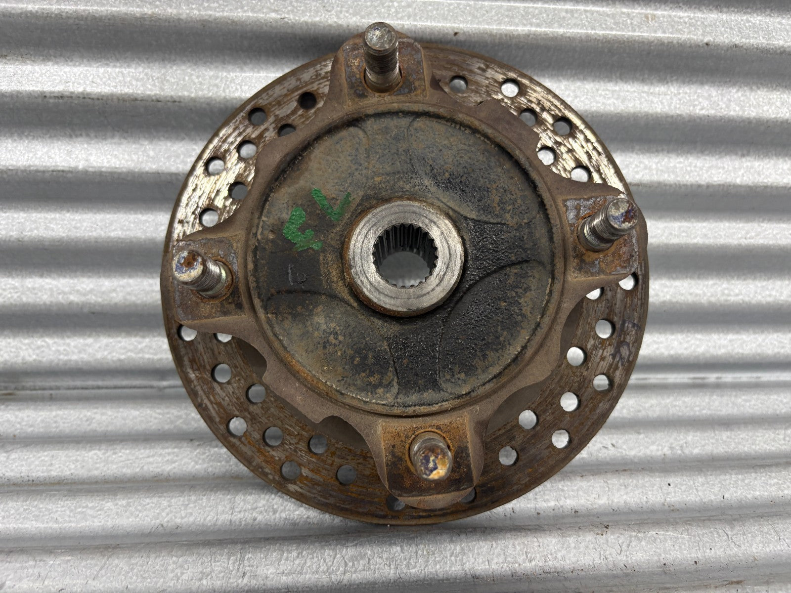 2010 Kawasaki Teryx 750 Front Left Wheel Hub with Disc Brake Rotor OEM 49030