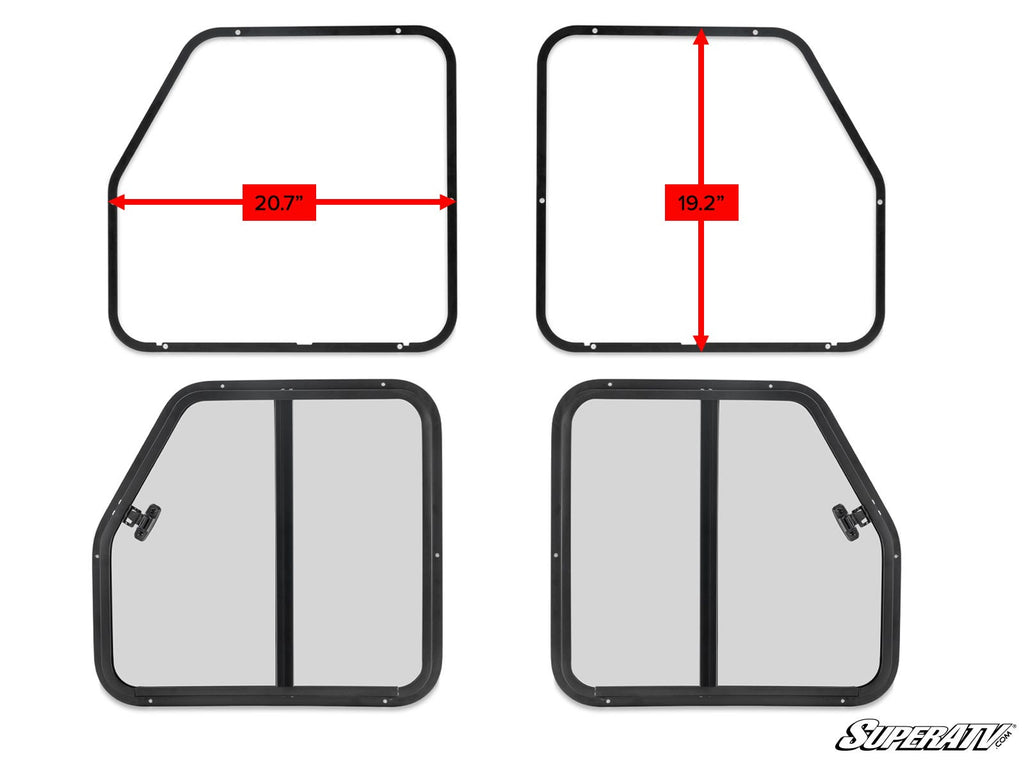 SLIDING WINDOW INSERT FOR SUPERATV POLY CAB DOORS